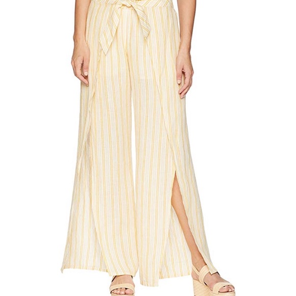 Joie Pants - Joie Sahira Tie-Front Pants linen wide legged, S!